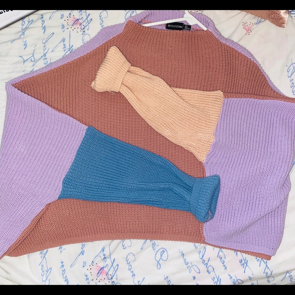 Color block sweater